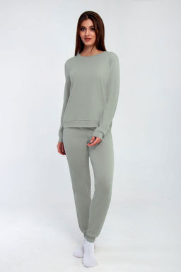 Арт. 10806/3 Пижама с брюками 42-50 (5 шт) Цвет:верх-полынь,низ-полынь - Калинка фото 2