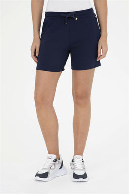 Женские темно-синие вязаные шорты - U.s. polo assn фото 2