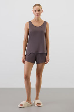 Е 20184/коричневый пижама жен