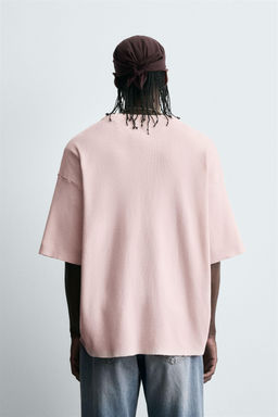 CONTRAST PRINT KNIT T-SHIRT - Zara фото 3