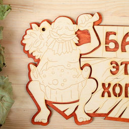 Табличка для бани и сауны «Баня — это хорошо», 27×17.5 см, деревянная, «Добропаровъ»