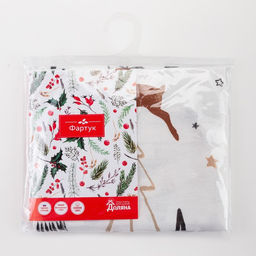 Фартук Доляна X-Mas 60х65см, 100%хл, рогожка 164 г/м2  фото 7