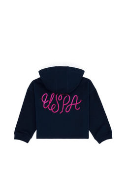 U. S. Polo Assn Темно-синяя толстовка с капюшоном для девочек - U.s. polo assn фото 7
