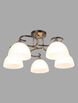 Люстра XA1635/5, 5×60 Вт, E27, цвет чёрный хром