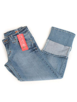 BF445-92 BLUE Джинсы капри женские - Fashion фото 2