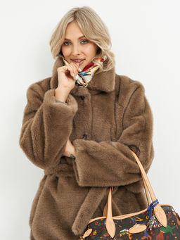 Шуба женская с поясом - Glenfield фото 17