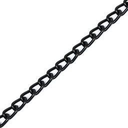 Ошейник - удавка металлический однорядный, 55 см, толщина проволоки 2,5 мм, черный - Пижон фото 4