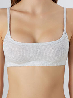 Топ домашний женский серый