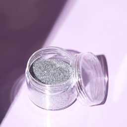 Цена за 2 шт. Косметический глиттер в баночке «Серебро», 20 г