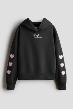 Sudadera oversize con capucha y motivo - H&m фото 7
