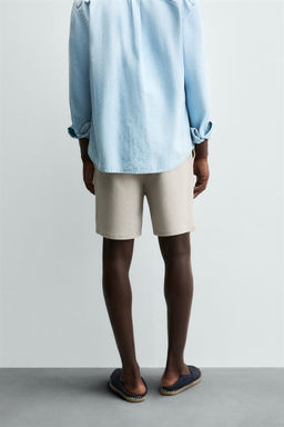 TEXTURED COMFORT BERMUDA SHORTS - Zara фото 41