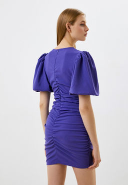 Фиолетовое платье с рукавами-фонариками - Incity фото 7