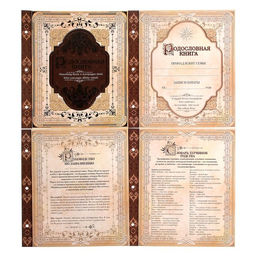 Родословная книга с рамкой под фото Родословная книга, 50 листов, 21.5 х 23.7 см - Семейные традиции фото 8