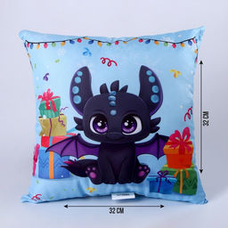 Подушка декоративная квадратная «Дракон»