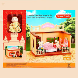 Дом для зверей «Зверята. Спальная комната», зайчики