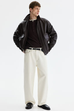 Camiseta de canal? con cuello panadero Slim Fit - H&m фото 6