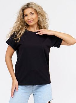 Футболка Хлопок 95%, лайкра 5% Классика аква - Ивассорти фото 80