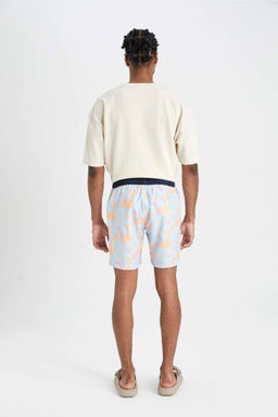 Короткие шорты для плавания стандартного кроя с рисунком - Defacto фото 7