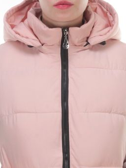 M21-01 PINK POWDER Длинный жилет без рукавов (холоффайбер) - Фабричный китай фото 3