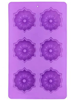 Форма для выпечки силикон 6 кексов №3 арт. KT-S-310, 010730