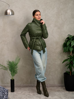 Куртка женская "Асимметрия" хаки