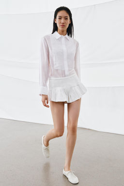 CAMISA FLUIDA BORDADOS ZW COLLECTION / Blanco