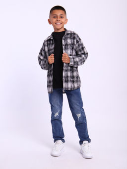 РБ018 Рубашка Дакота (черный) - Милаша фото 5