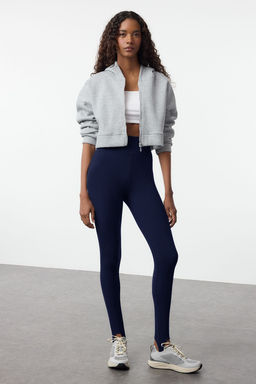 TRENDYOLMILLA Siyah F?rcal? Soft Kumas Fuzo Tam Boy Yoga Orme Spor Tayt THMAW25TY00009  фото 3