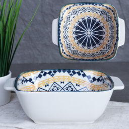 Салатник квадратный 15,5х12,5х5 см с ручками / ZY010 /уп 12/72/_ - Галеонтрейд фото 3