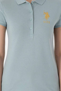 Kad_n Su Ye_ili Basic Polo Yaka Ti__rt - U.s. polo assn фото 6