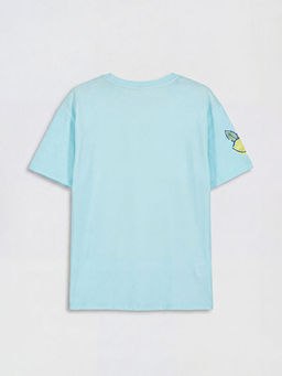 Bisiklet Yaka Cinnamoroll Bask?l? K?z ?ocuk Ti??rt