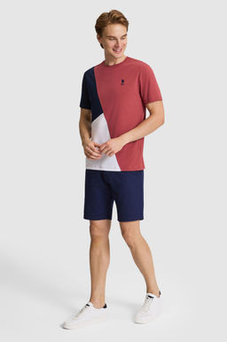 Erkek Vi_ne Regular Fit Bisiklet Yaka Ti__rt