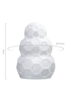 Мастурбатор A-Toys Flaff, TPE, белый, 8см, 2,9 см - Toyfa фото 13