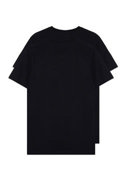 TRENDYOL MAN Siyah Slim/Dar Kesim Basic %100 Pamuklu 2li Paket Bisiklet Yaka K?sa Kollu T-Shirt TMNSS19BO0071 - Trendyolmilla фото 17