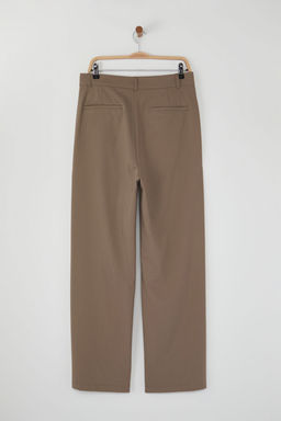 TRENDYOL MAN Limited Edition Bej Wide Leg/Genis Paca Viskoz Kar?s?ml? Kumas Pantolon TMNSS25PL00015 - Trendyolmilla фото 5