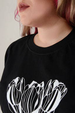 Арт. 3-1152 Футболка женская 50-58 (5 шт) Цвет:черный - Калинка фото 6