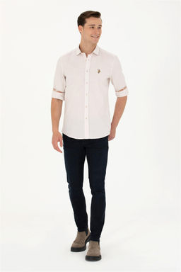 U. S. Polo Assn Мужская рубашка с длинным рукавом Stone - U.s. polo assn фото 4