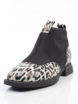 01-B44B-81H WHITE/LEOPARD Ботинки демисезонные женские (натуральная кожа, текстиль, байка) - Фабричный китай фото 5