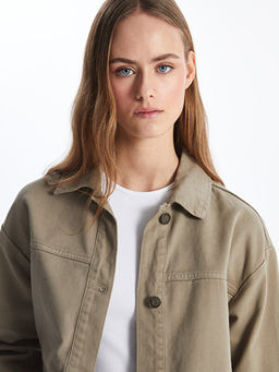 G?mlek Yaka Oversize Kad?n Ceket