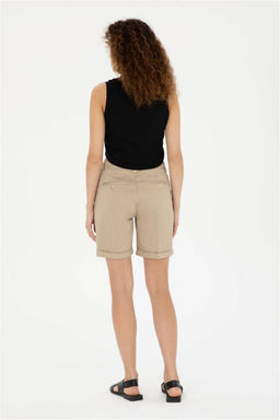 Женские тканые шорты светло-хаки Неожиданная скидка в корзине - U.s. polo assn фото 4