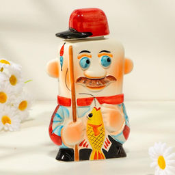 Штоф фарфоровый «Рыбак», 0.35 л, в упаковке книге