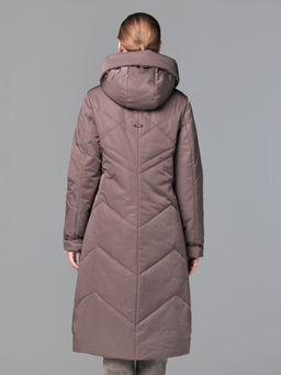 25308 Пальто дем. коричневый - Dizzyway фото 5