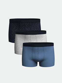 Standart Kal?p Pamuklu Esnek Erkek Boxer 3l?