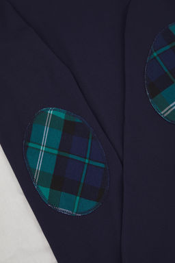 Lacivert Regular/Kesim Ekose/Kareli Kolu Patch Detayl? Cepli Orme Pijama Tak?m? TMNAW26PT00020 - Trendyolmilla фото 4