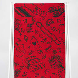 Полотенце махровое 6с102.411ж1 Атрибуты бани(т.зеленый1) 67х150см