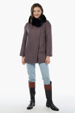 Мех натуральный (песец) Пальто утепленное Термофинн 100 г