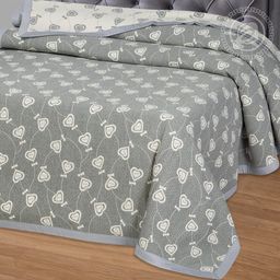 Лейла серая 180*235/1 шт. Жаккардовые (хлопок)