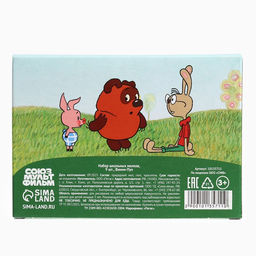 Цена за 5 шт. Мелки цветные школьные 9 шт. «Винни-Пух»