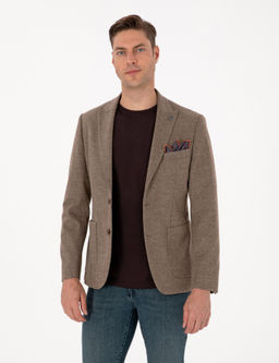 Kahverengi Slim Fit Bal_ks_rt_ Ceket