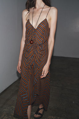 ZW COLLECTION STRIPED CAMISOLE DRESS - Zara фото 4
